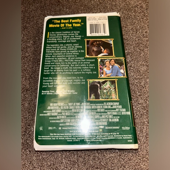 ~6/$10 MOVIES VHS/DVDS~ Disneys Mighty Joe Young VHS In Clamshell - Picture 2 of 7